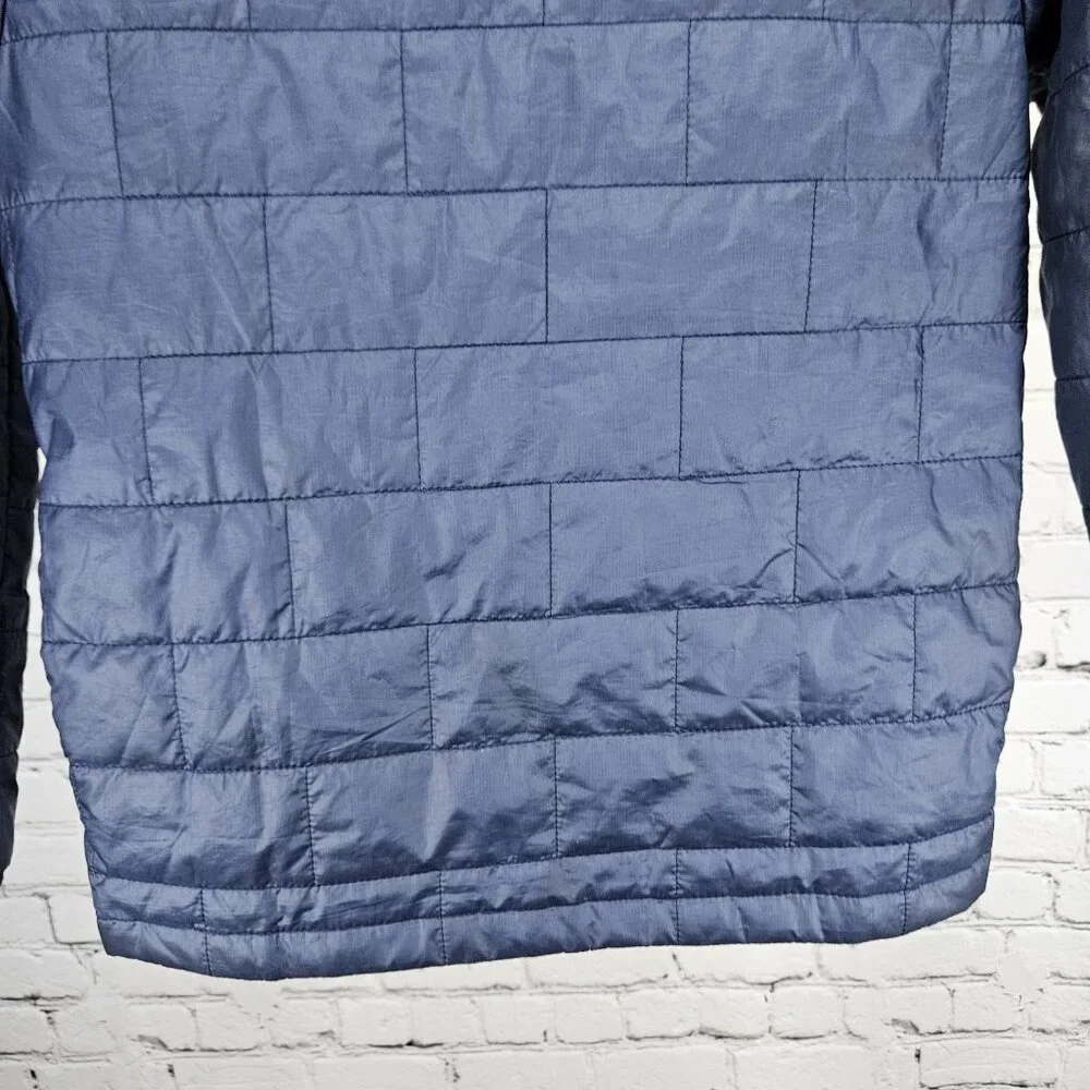 Patagonia Blue PrimaLoft Full Zip Insulated Zip Pockets Puffer Jacket Kids 10 M - Picture 11 of 16